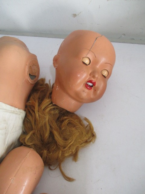 Two large vintage dolls - A/F - Image 6 of 7