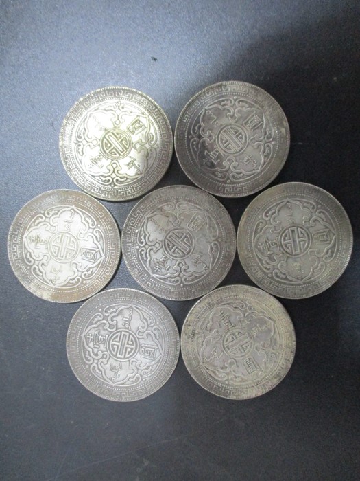 Seven "Hong Kong trade dollars" all with date of 1912 - Image 3 of 3