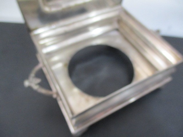 A silver backed mirror ( A/F), a silver coffee spoon along with various silver plated items - Image 10 of 11