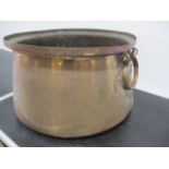 A large Eastern copper cauldron, rim 48cm diameter