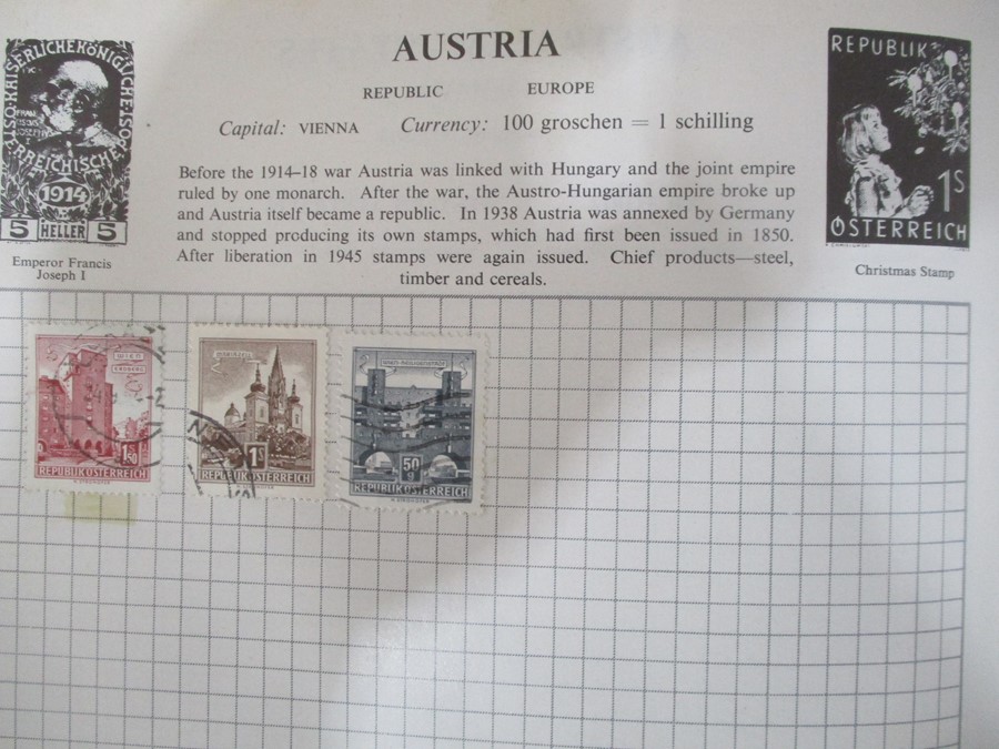 A stamp album of worldwide stamps - Image 2 of 43