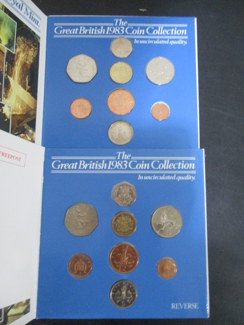 Three sets of "The Great British 1983 Coin Collection" along with St Helena & Ascension Island - Image 4 of 5