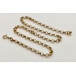 A 9ct gold chain. Weight 11.4g