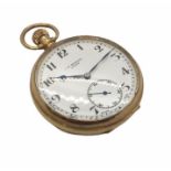 A 9ct gold Benson pocket watch with subsidiary second dial. The watch appears to be in working