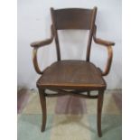 A Thonet bentwood carver