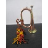 A small brass & copper bugle