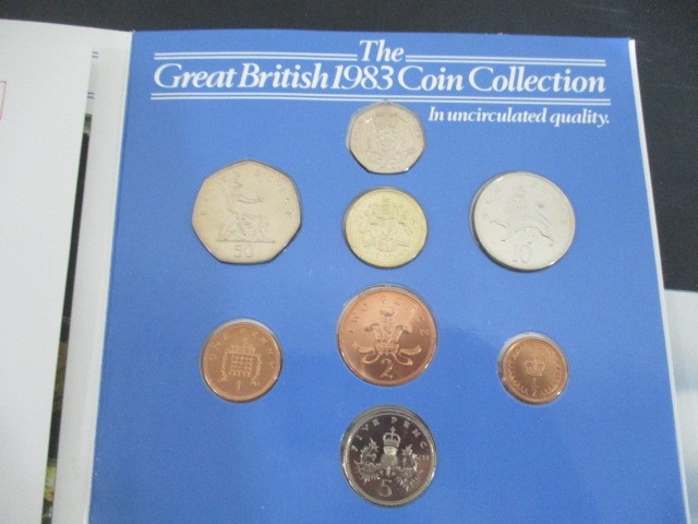 Three sets of "The Great British 1983 Coin Collection" along with St Helena & Ascension Island - Image 3 of 5