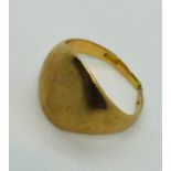 An unmarked scrap ring - probably 9ct gold, 6.7g