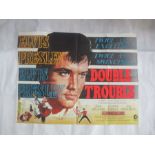 A Double Trouble (1967) British Quad film poster starring Elvis Presley