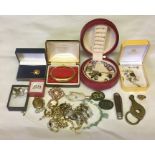 A collection of costume jewellery etc.