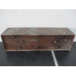 A Victorian 8 drawer tool box