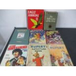 A small collection of annuals including Eagle no 8 and Rupert etc