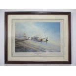 A signed print "Sea Fury- MIG encounter signed by Hoagy Carmichael and Robert Taylor