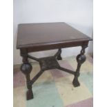 An Edwardian mahogany coffee table