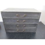 A vintage set of four drawers
