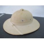 A vintage tropical pith helmet