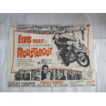 A Roustabout (1964) British Quad film poster starring Elvis Presley