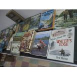 A collection of vintage fishing books