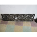 A decorative cast iron panel - A/F