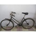 A vintage ladies bicycle