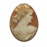 An unframed carved cameo