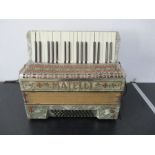 A vintage Matelli piano accordion