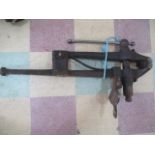 An antique leg vice, length 1 metre