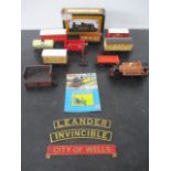 A small collection of 00 gauge model railway items, including 2 locos, accessories etc.