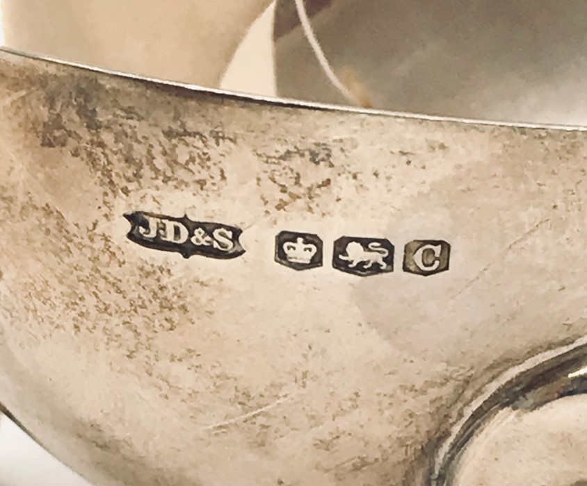 A silver hallmarked sauce boat - Image 2 of 2