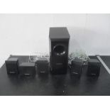 A set of Panasonic surround sound speakers