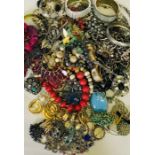 A collection of costume jewellery.