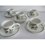 A Portmerion "Botanic Garden" part tea set