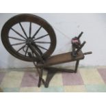 A handmade New England spinning wheel