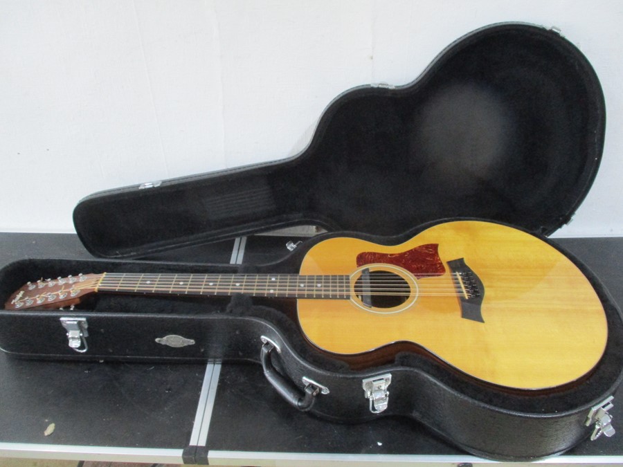 A Taylor 12-string acoustic guitar in carry case - model 355 - Image 9 of 14