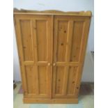 A small pine wardrobe, height 150cm