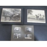 Two photo albums with a collection of hunting photographs and general family pictures