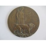 A WWI Death Penny awarded to George James Cook
