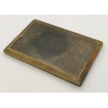 A hallmarked silver cigarette case by Asprey London 1917. Weight 173.3g