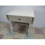 A painted Pembroke style centre table with single drawer