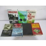 A collection of seven books all relating to the WW2 Burma Campaign