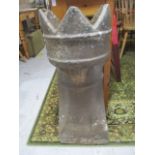 A castellated chimney pot