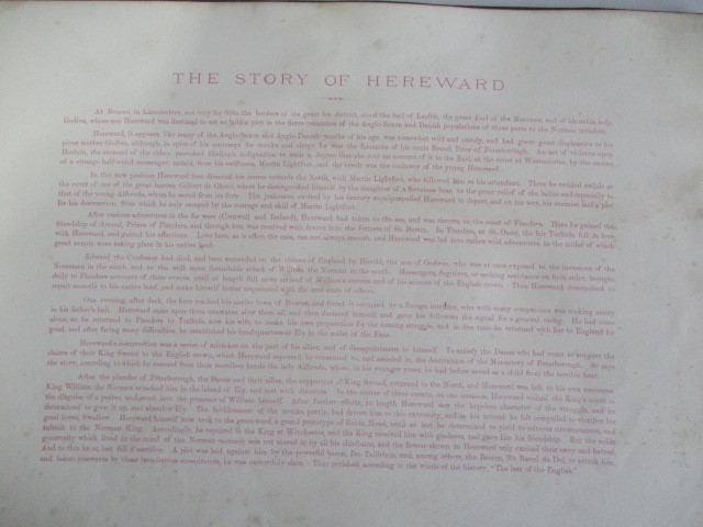 The Times Atlas, 1922 along with "Hereward The Wake" by Charles Kingsley ( poor condition) and "Ye - Image 16 of 20