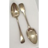 Two hallmarked silver spoons