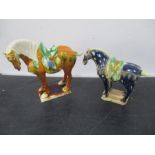 Two Tang figurines of horses