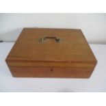 A Victorian mahogany box