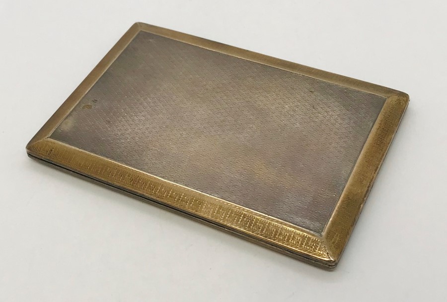 A hallmarked silver cigarette case by Asprey London 1917. Weight 173.3g - Image 2 of 5