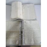 Two albums of French documents mainly from Notaires including Indentures etc. dating from 1714