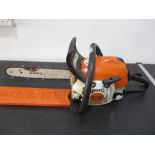 A Stihl MS181 chainsaw