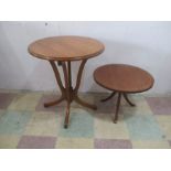 A Grecian style occasional table, along with one other