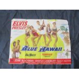 A Blue Hawaii (1961) British Quad film poster starring Elvis Presley